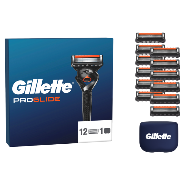Gillette Fusion ProGlide, 12 blades  (+overcap)