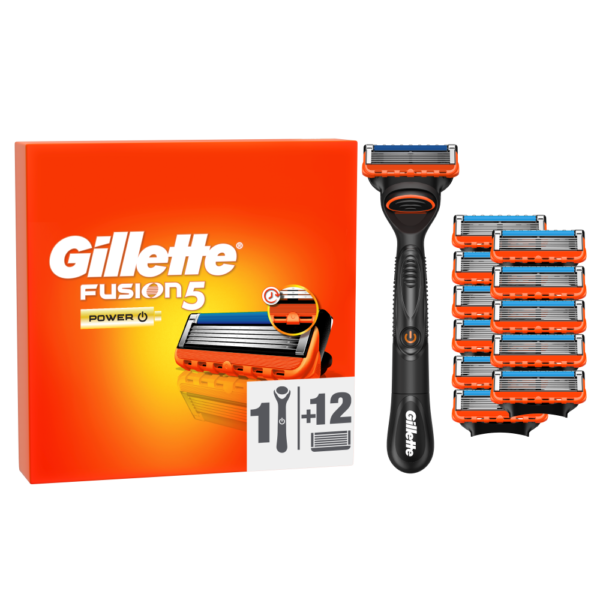 Gillette FUSION Power, 12 blades + handle