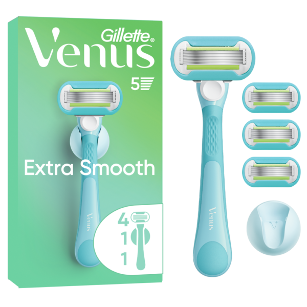 Venus Extra Smooth, 4 blades + handle + hook