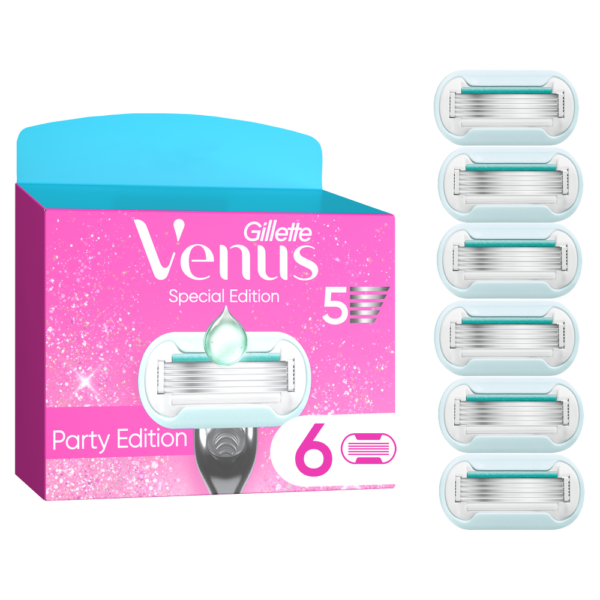 Venus Glitter Party Edition, 6 blades