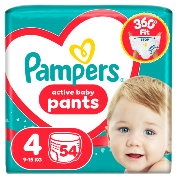 Pampers Pants, Size 4, 54 Diapers, 9-15kg