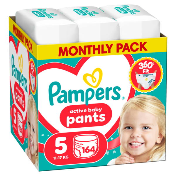 Pampers Pants Monthly Size 5,  164ct