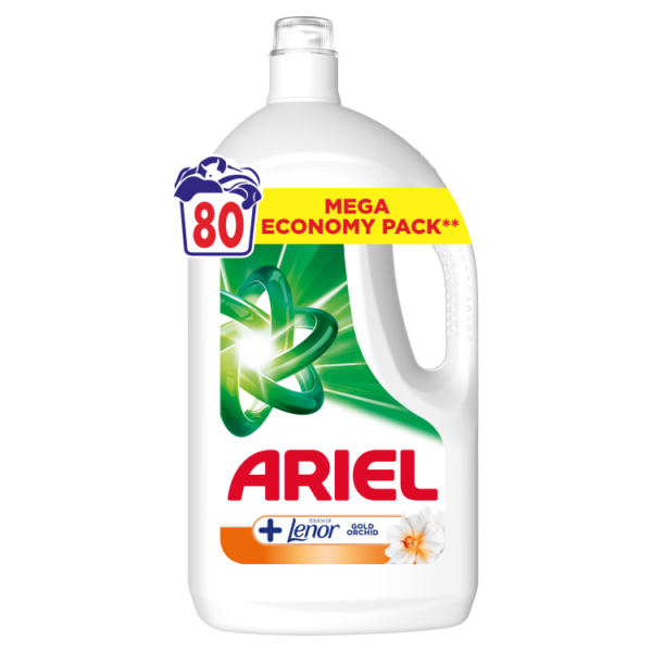 Ariel Liquid Detergent Gold Orchid, 3.6L, 80 Washes