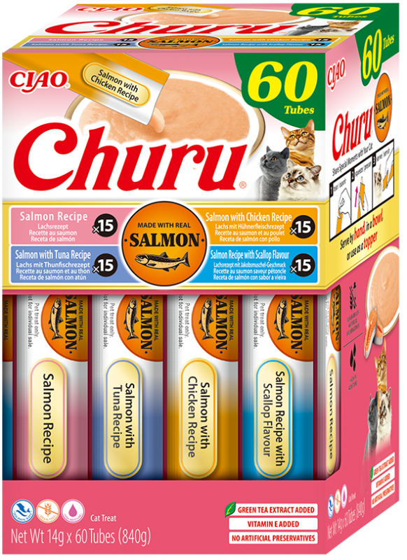 Inaba Churu Salmon 60x14g