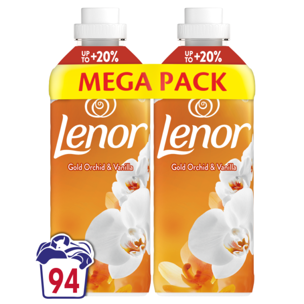 Lenor Gold Orchid & Vanilla 2 x 987ML, 94 Washes