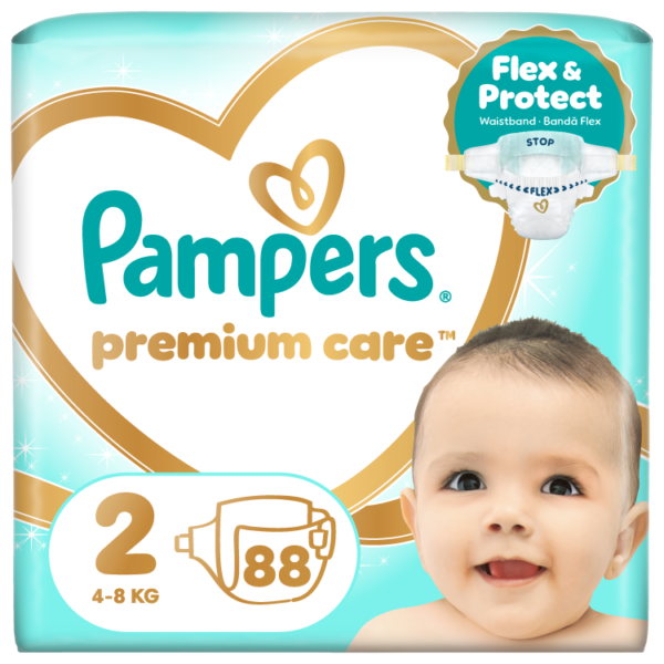 Pampers Premium Care Jumbo S2, 88ct