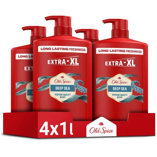 Old Spice Shower Gel Deep Sea 4x1000ML