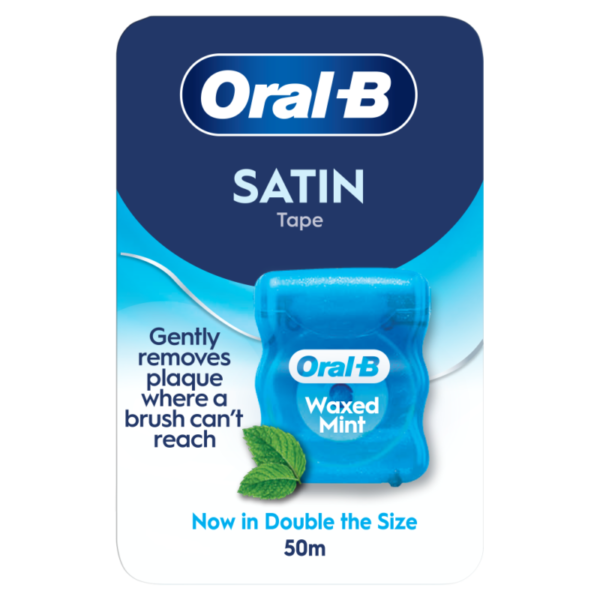 Oral-B Satin Waxed Tape Floss 50m