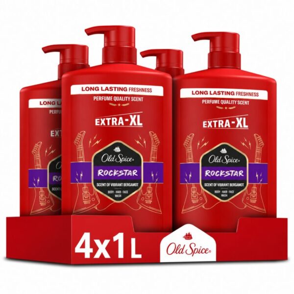 Old Spice Shower Gel Rockstar 4x1000ML