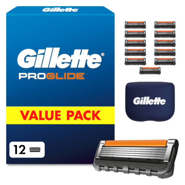 Gillette Fusion ProGlide, 12 blades  (+overcap)