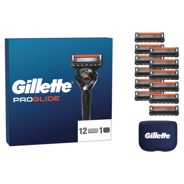 Gillette Fusion ProGlide, 12 blades  (+overcap)