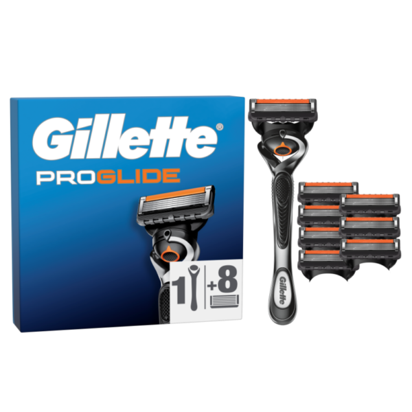Gillette PROGLIDE, 8 blades + handle