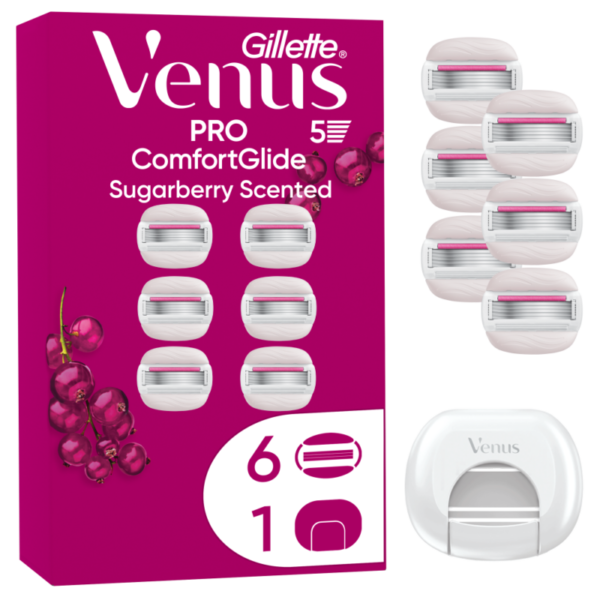 Venus Comfortglide Sugarberry, 6 blades + cover