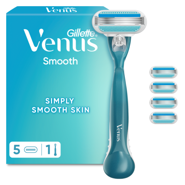 Gillette Venus Smooth Naiste Raseerija + 4 Tera