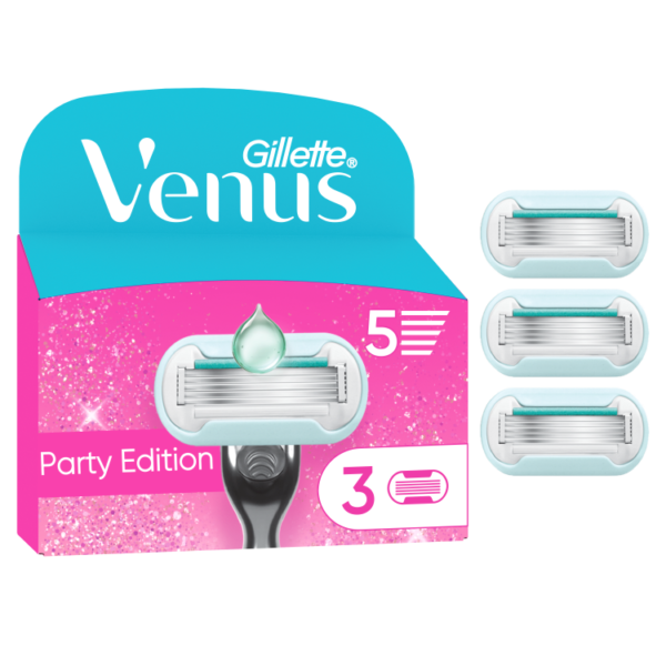 Venus Glitter Party Edition, 3 blades