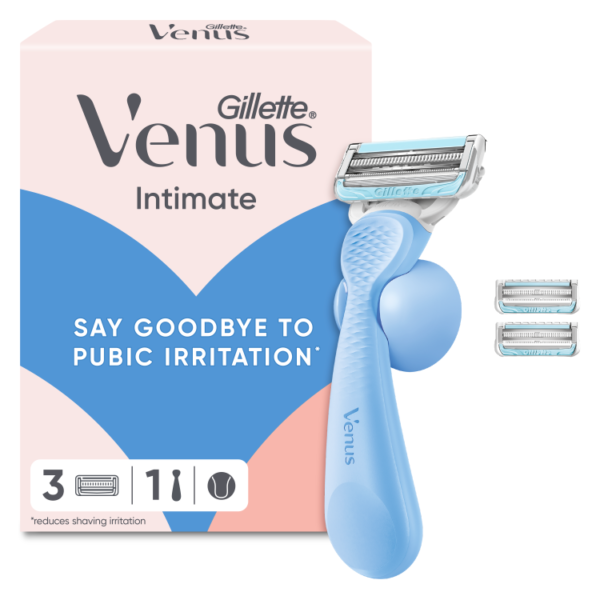 Gillette Venus Intimate Razor + 3 Refills