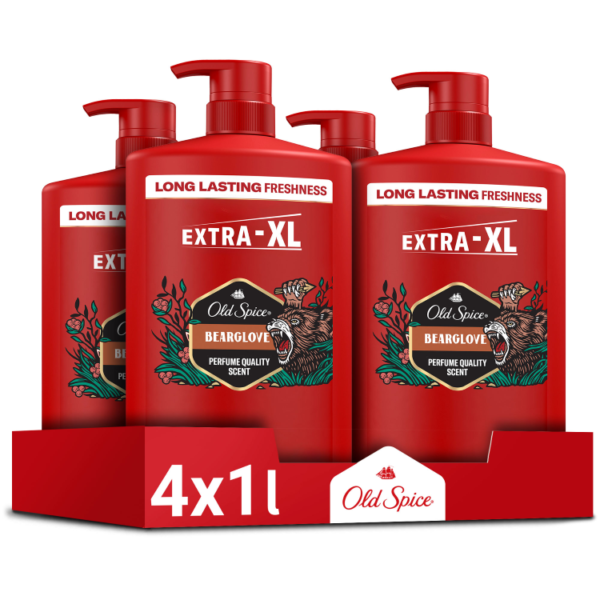Old Spice Shower Gel Bearglove 4x1000ML